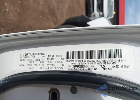 2014 Ram 1500 Tradesman из США, поврежденный, VIN 1C6RR6FG3ES304902